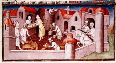 Escena del Libro de las Maravillas de Marco Polo..., principios del siglo XV de Master of Boucicaut