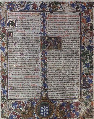 f.130: página del Breviario del Obispo de Montoya de Master of Burgo de Osma