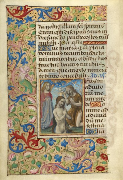 Bautismo de Cristo de Master of Cardinal Bourbon