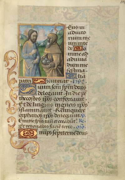 La tentación de Cristo de Master of Cardinal Bourbon