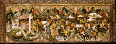La conquista de Nápoles por Carlos de Durazzo, 1381-82 de Master of Charles of Durazzo
