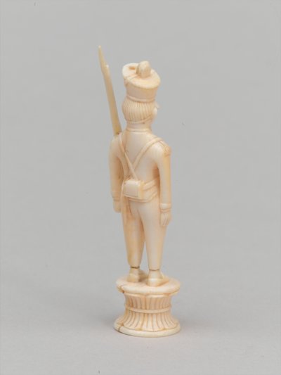 Peón blanco, pieza de ajedrez, India, circa 1820 de Master of Coetivy