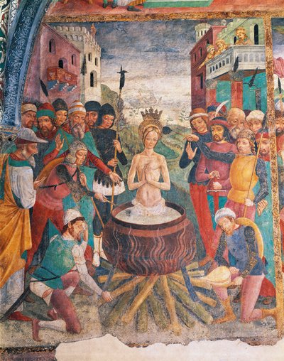Italia, Región Piamonte, Provincia de Alessandria, Serralunga di Crea, Sacro Monte di Crea, Santuario de Santa María Asunta, Capilla de Santa Margarita de Antioquía, Pasión de Santa Margarita de Antioquía de Master of Crea