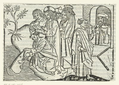 Pedro y el impuesto del templo de Master of Delft (attributed to)