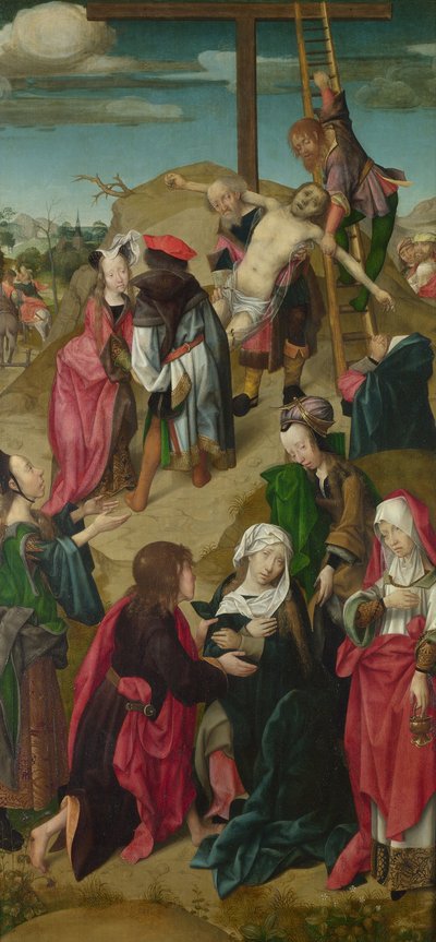 El tríptico de la deposición: Escenas de la Pasión de Cristo, panel derecho, c. 1510 de Master of Delft