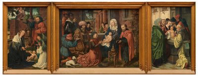 Tríptico de la Epifanía (óleo sobre tabla) de Master of Frankfurt