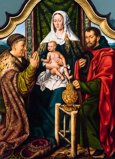 La Adoración de los Magos, c. 1510 (Témpera y óleo sobre madera (roble)) de Master of Frankfurt
