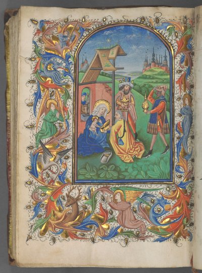 Book of Hours (Use of Utrecht): fol. 221v, Adoration of the Magi de Master of Gijsbrecht van Brederode