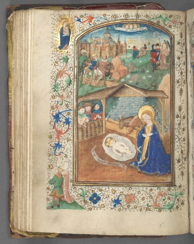 Libro de Horas (Uso de Utrecht): fol. 62v, La Natividad de Master of Gijsbrecht van Brederode