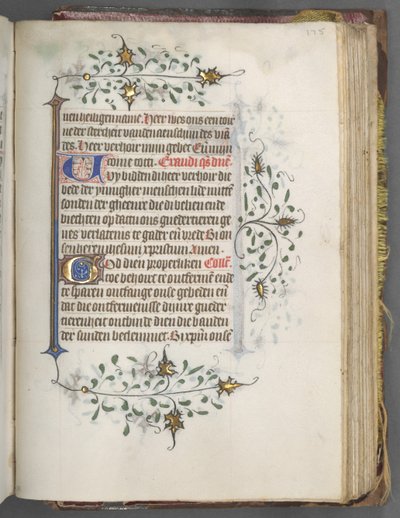 Libro de Horas Uso de Utrecht: fol. 175r, Texto, c. 1460-1465 de Master of Gijsbrecht van Brederode