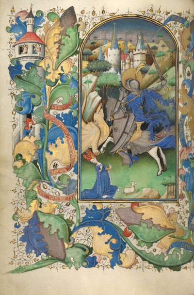 San Jorge y el dragón de Master of Guillebert de Mets