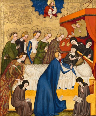 La muerte de Santa Clara de Master of Heiligenkreuz