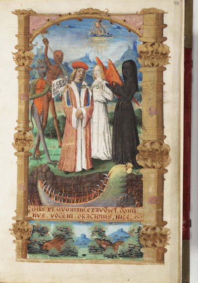 Alegoría de la Muerte Libro de Horas, c. 1510 de Master of Jacques de Besançon