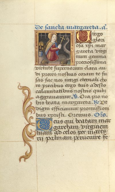 Santa Margarita y el dragón de Master of Jacques de Besançon