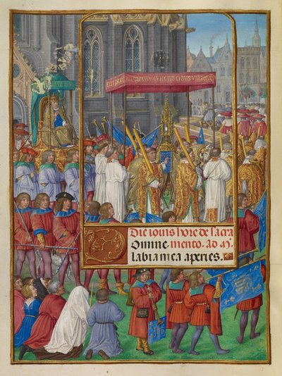 Procesión del Corpus Christi de Master of James IV of Scotland