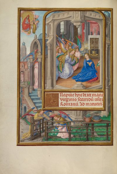 La Anunciación de Master of James IV of Scotland