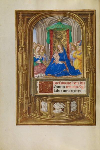 La Virgen y el Niño en el Trono de Master of James IV of Scotland