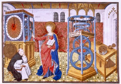 Sabiduría enseñando al autor los preceptos de la templanza, c. 1455 de Master of Jean Rolin II