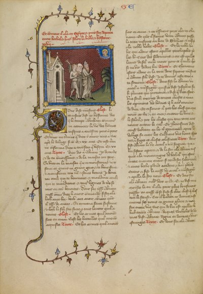 Abraham, Sara y Lot de Master of Jean de Mandeville