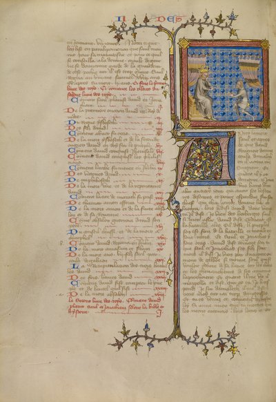 Saúl ante Samuel de Master of Jean de Mandeville