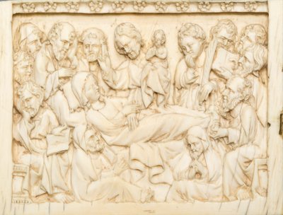 Fragmento de díptico: La muerte de la Virgen de Master of Kremsmunster
