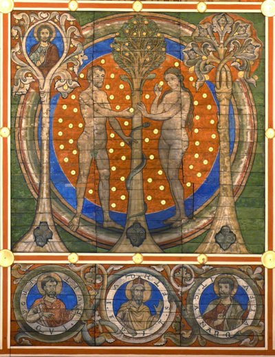 Adán y Eva (detalle) de Master of Lower Saxony