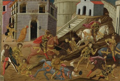 La expulsión de Tarquino y su familia de Roma de Master of Marradi