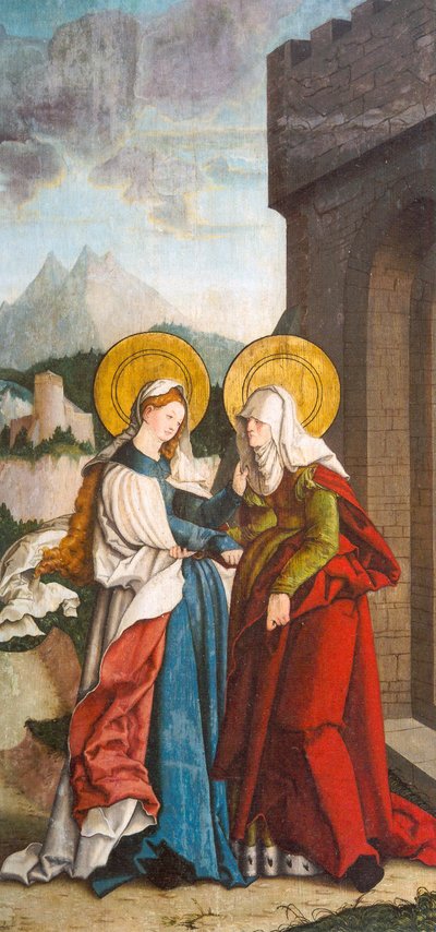 Alemán: The Visitation Visitación de Master of Messkirch