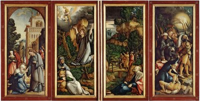 El retablo de Wildenstein cerrado de Master of Messkirch