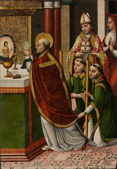 La misa de San Gregorio el Grande de Master of Portillo