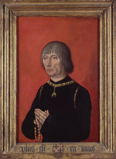 Retrato de Luis de Gruuthuuse, c.1472-82 (óleo sobre tabla) de Master of Portraits of Princes