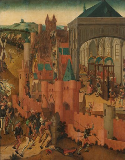 El asedio de Rhenen
La toma de Rhenen por Juan II de Cleve en 1499 de Master of Rhenen