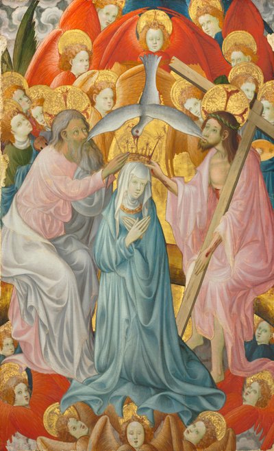 La coronación de la Virgen con la Trinidad de Master of Rubielos de Mora