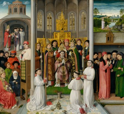 Escenas de la vida de San Agustín de Hipona, ca. 1490 de Master of Saint Augustine