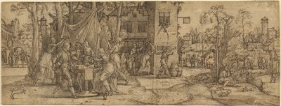Escenas de la vida del hijo pródigo de Master of Saint Christopher