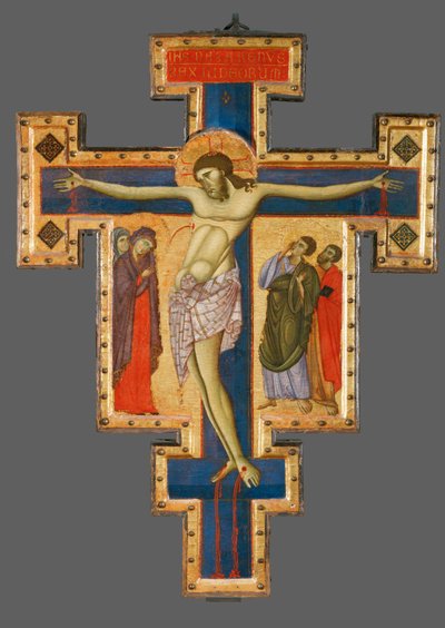 Crucifijo, de Umbría, segunda mitad XIII ... de Master of Saint Francis of Assisi