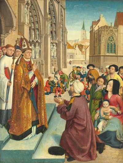 Episodios de la Vida de un Santo Obispo de Master of Saint Giles and Assistant