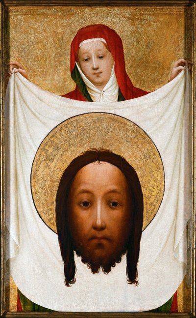 Santa Verónica con el sudario de Cristo (óleo sobre nogal) de Master of Saint Veronica