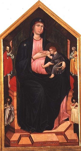 Madonna y Niño con santos de Master of San Gaggio