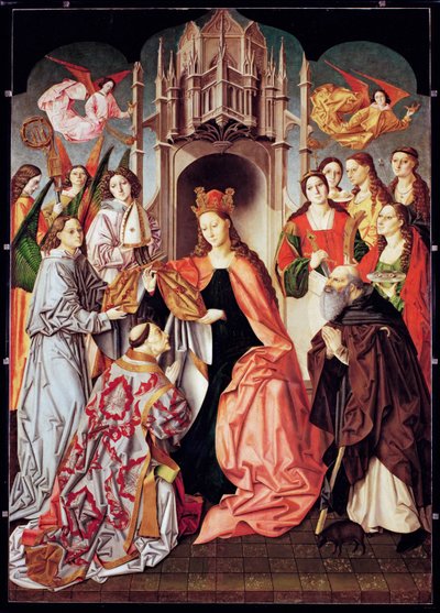 Imposición de la casulla en San Ildefonso - ... de Master of San Ildefonso