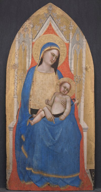 Madonna y Niño en el trono, c. 1350 de Master of San Lucchese