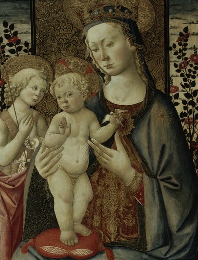 Virgen y Niño con el Infante San Juan, c.1460 de Master of San Miniato