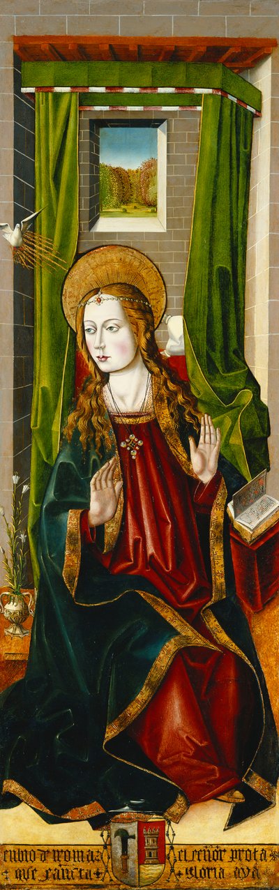 La Asunción de la Magdalena; y La Anunciación de Master of Santa Maria de la