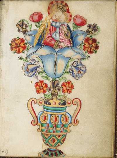 La Virgen y el Niño en el cáliz de una flor de Master of Sir John Fastolf