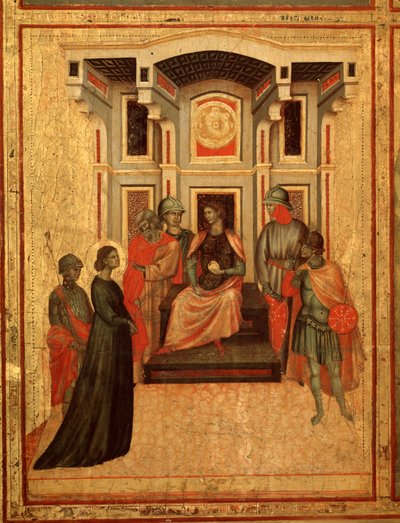 Santa Cecilia y la historia de su vida (detalle) de Master of St. Cecilia