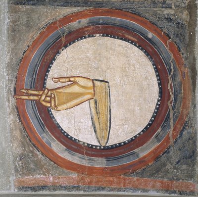 La mano de Dios de Sant Climent de Taüll de Master of Tahull