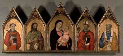 Virgen y Niño con santos de Master of Terenzano