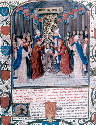 Coronación de Enrique V de Inglaterra, ilustración de 