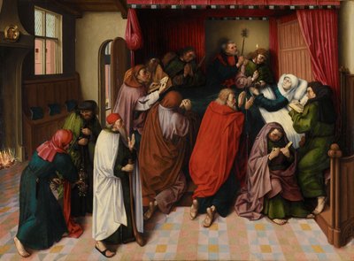 La muerte de la Virgen, c. 1500 (óleo sobre tabla) de Master of the Amsterdam Death of the Virgin
