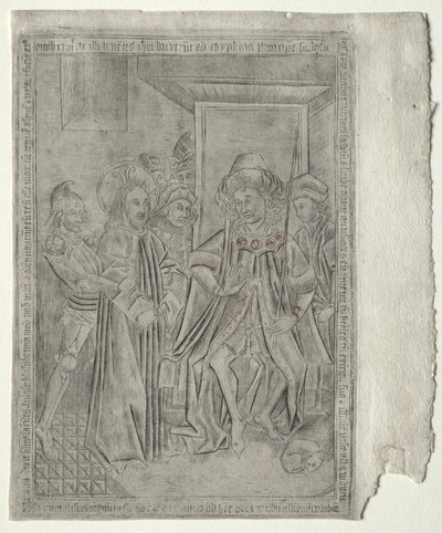 La Pasión:  Cristo ante Caifás de Master of the Banderoles